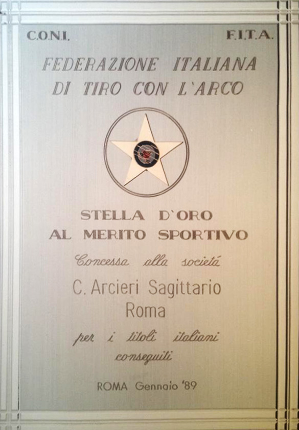 Stella di Platino CONI